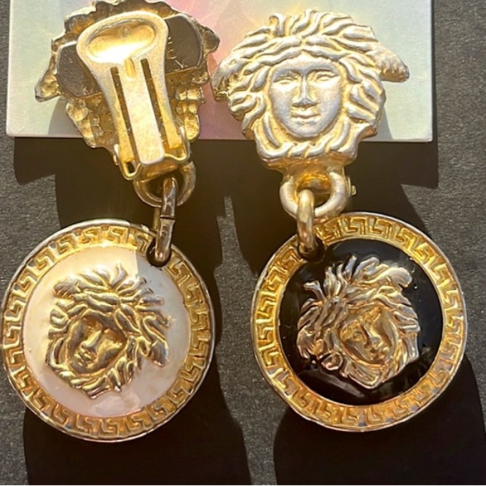 Versace: 'The Wolf Of Wall Street' Gold Earrings
